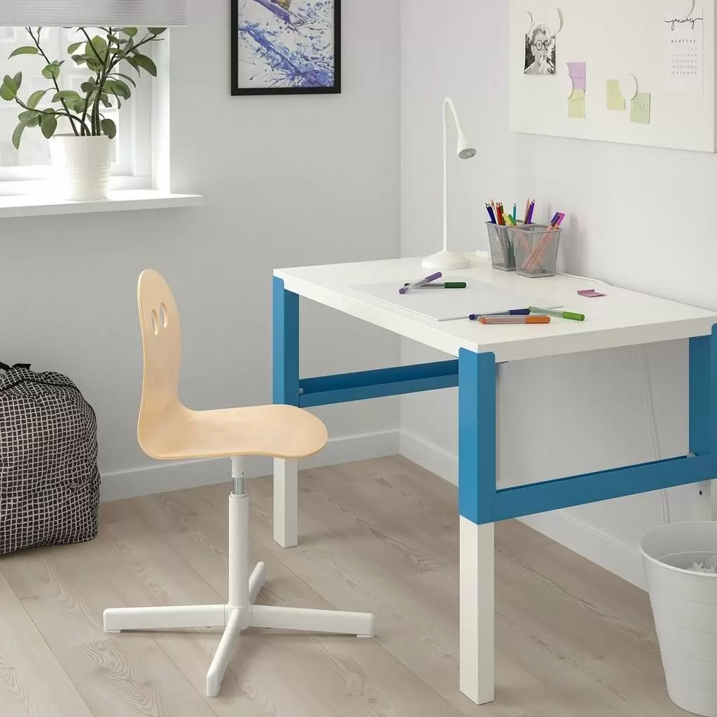 Детское кресло IKEA Valfred/Sibben, береза/белый
