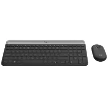 Set Logitech MK470 Slim Wireless Keyboard and Mouse Combo, negru