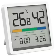 Stație meteo Xiaomi MIIIW Comfort Temperature and Humidity Clock, alb