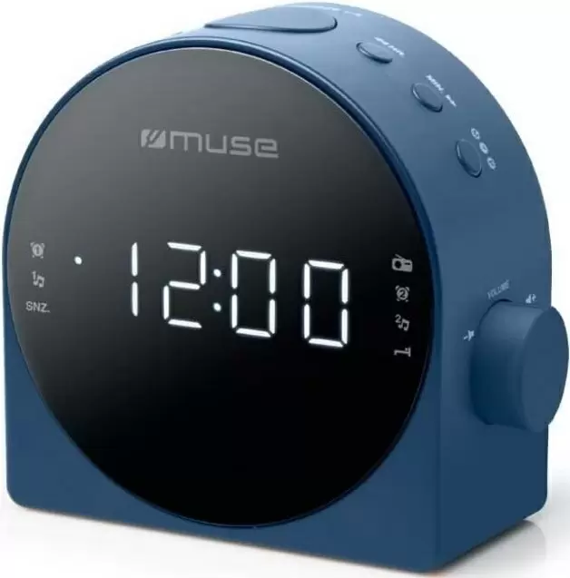 Radio cu ceas Muse M-185 CBL, albastru