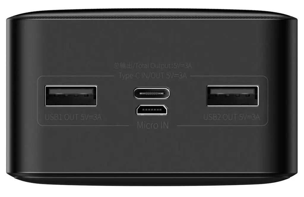 Внешний аккумулятор Baseus PPBD050201 30000mAh, черный на tehnoparc.md Внешний аккумулятор Baseus PPBD050201 30000mAh, черный