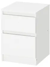 Тумба прикроватная IKEA Kullen 2 ящика 35x49см, белый