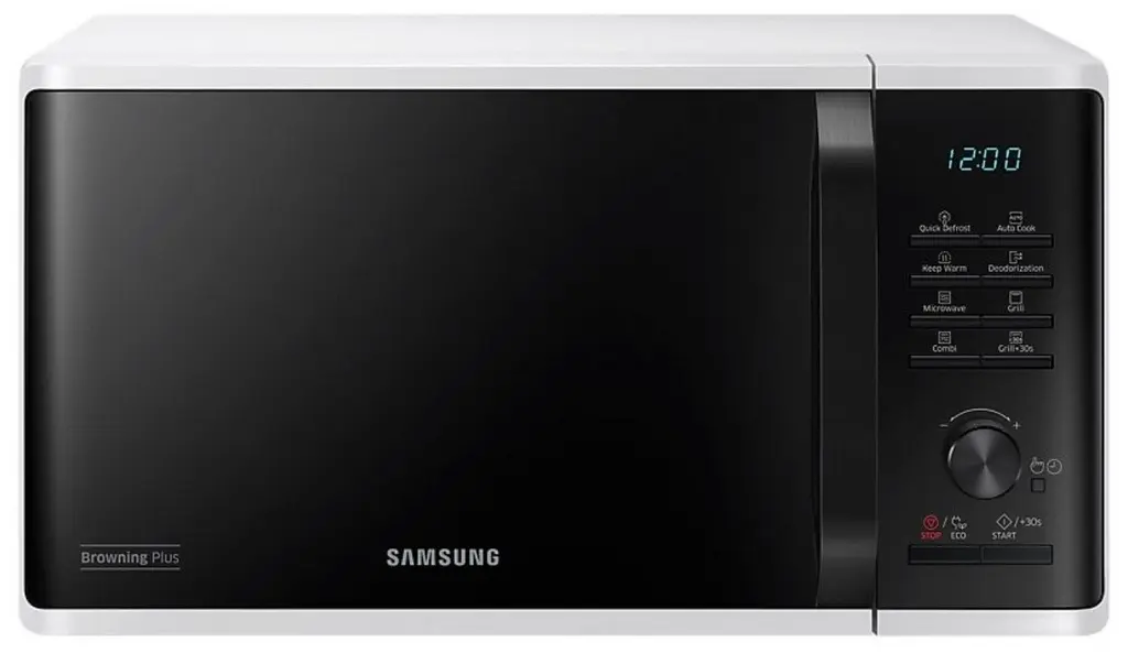 Cuptor cu microunde Samsung MG23K3515AW/OL, alb/negru pe tehnoparc.md Cuptor cu microunde Samsung MG23K3515AW/OL, alb/negru