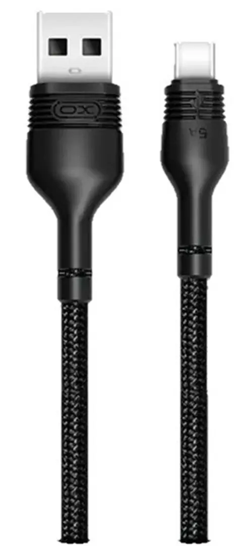 Cablu USB XO NB55 Type-C, negru pe tehnoparc.md Cablu USB XO NB55 Type-C, negru