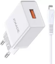 Зарядное устройство Jokade JB022 with USB to Lightning, белый