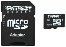 Card de memorie flash Patriot LX Series microSD Class10 U1 UHS-I + SD adapter, 32GB