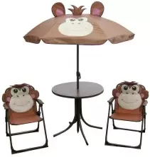 Set mobilă de grădină Strend Pro Melisenda Monkey 1 + 2, cafeniu