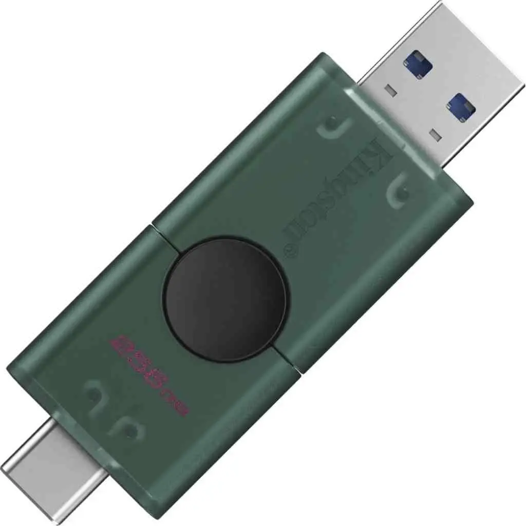 USB-флешка Kingston DataTraveler Duo, 256GB, зеленый на tehnoparc.md USB-флешка Kingston DataTraveler Duo, 256GB, зеленый