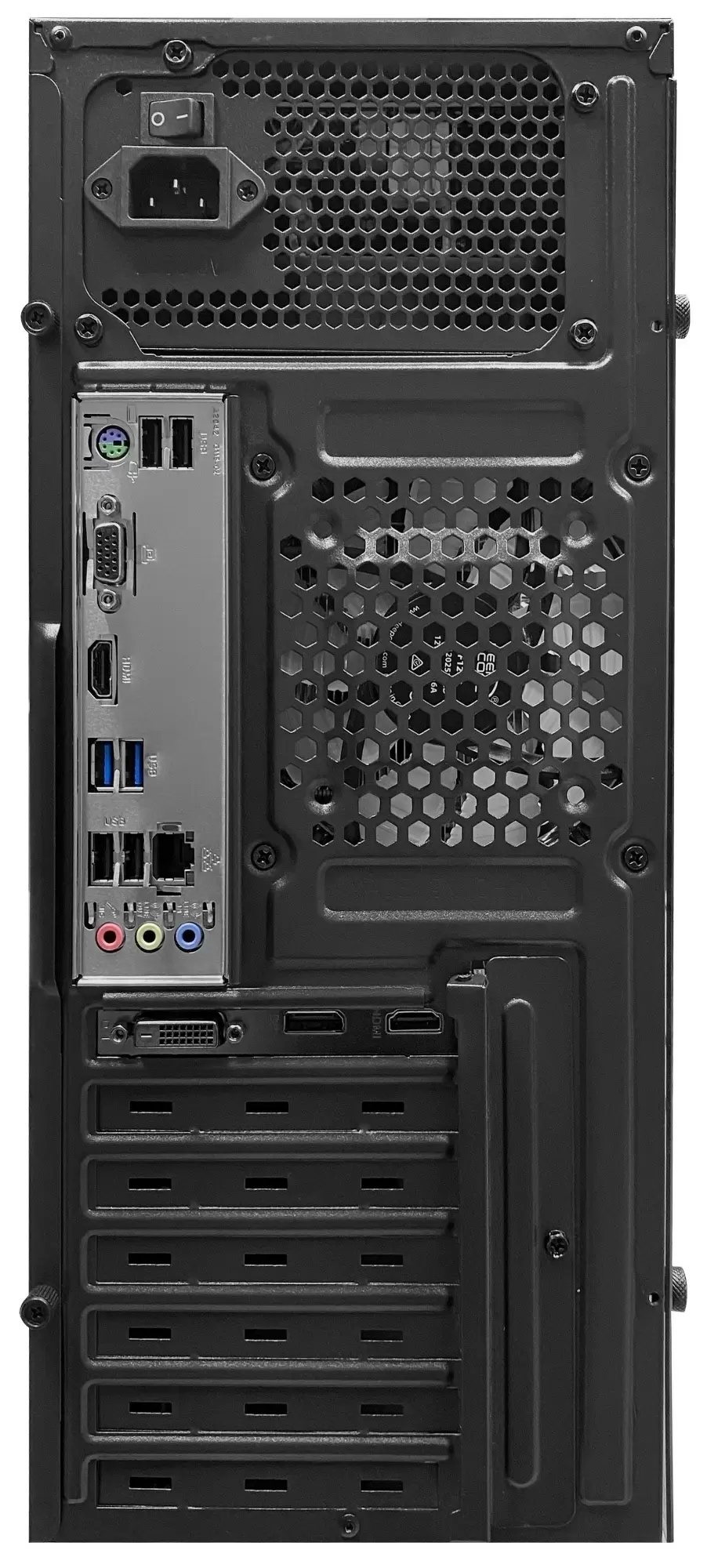 Системный блок Atol PC1079MP (Core i3-10100F/16ГБ/480ГБ/GeForce GTX1650 4ГБ/OS Linux), черный