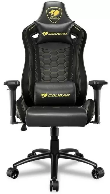 Scaun de birou Cougar Outrider S Royal, negru/auriu