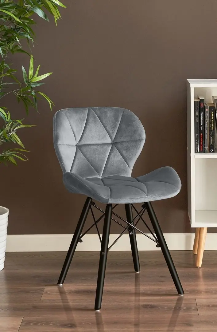 Стул Jumi Velvet SD-276192, серый