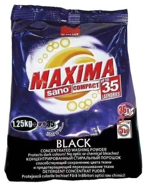 Detergent pentru rufe Sano Maxima Black 1.25kg