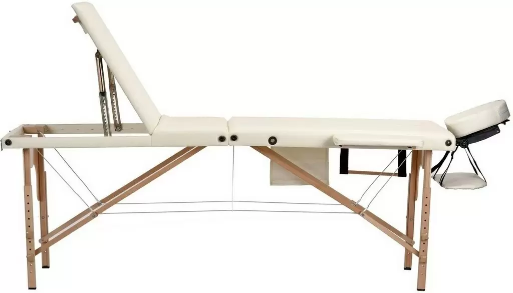 Массажный стол трёхсекционный BodyFit 455, белый