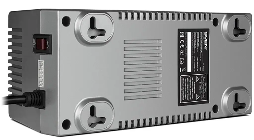 Стабилизатор напряжения Sven VRF1000320W4P, серый на tehnoparc.md Стабилизатор напряжения Sven VRF1000320W4P, серый
