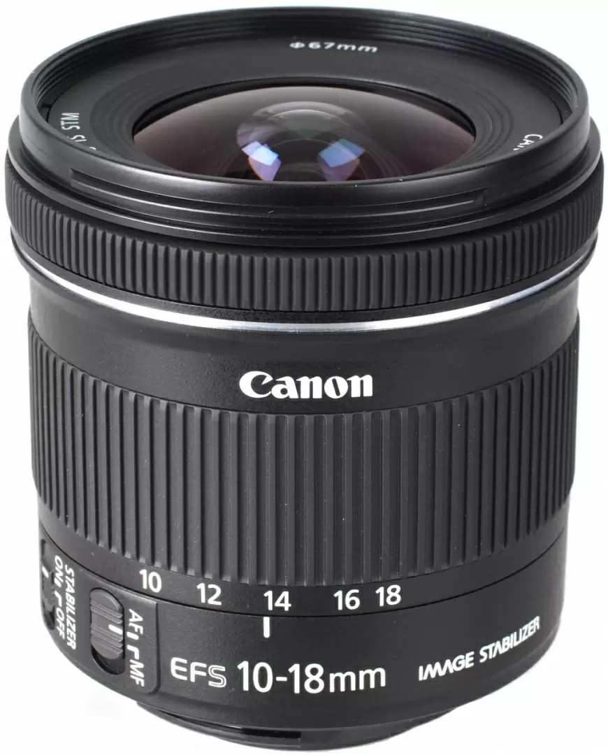 Obiectiv Canon EF-S 10-18mm f/4.5-5.6 IS STM, negru