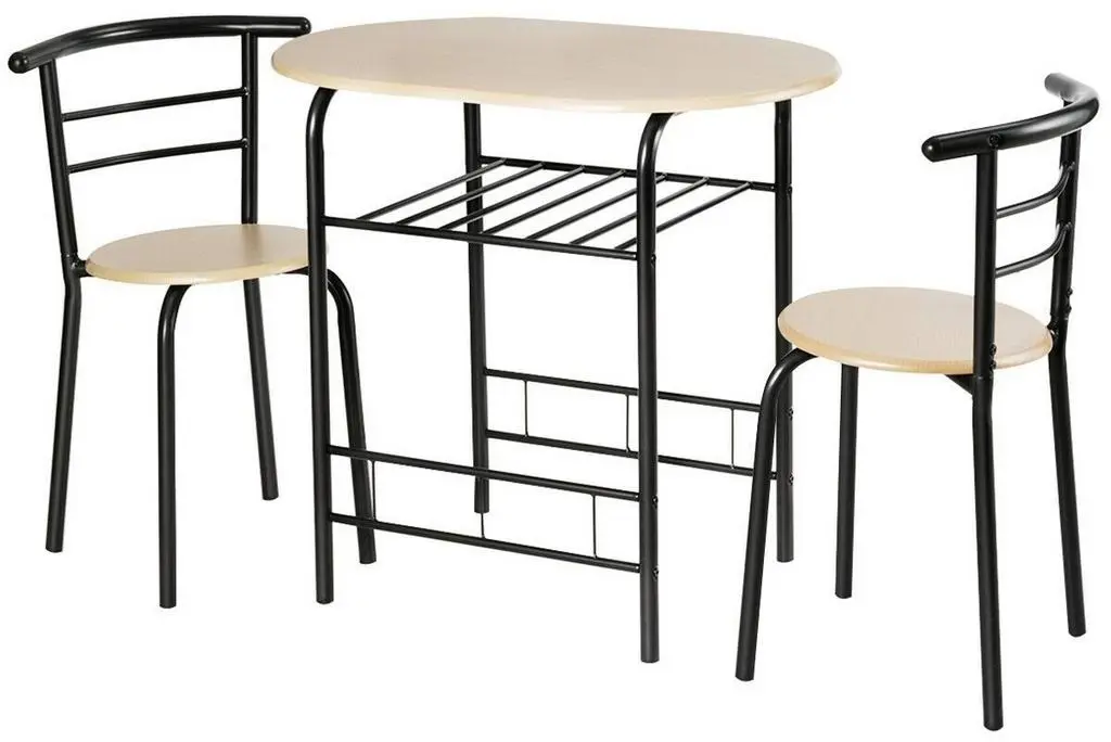 Set masă și scaune Costway HW54057NA, natural/negru