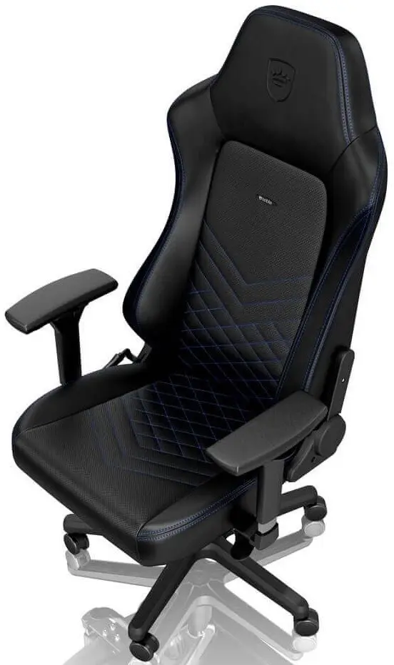 Компьютерное кресло Noblechairs NBL-HRO-PU-BBL, черный/синий на tehnoparc.md Компьютерное кресло Noblechairs NBL-HRO-PU-BBL, черный/синий