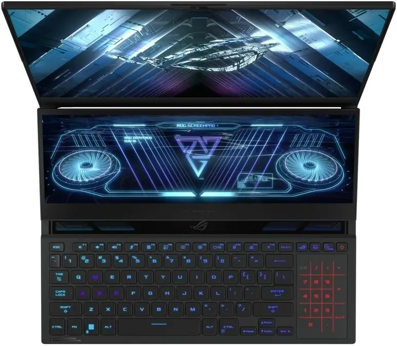 Laptop Asus ROG Zephyrus Duo 16 GX650RX (16.0"/WQXGA/Ryzen 9 6900HX/32GB/2x2TB/GeForce RTX 3080 Ti 16GB/Win 11), negru pe tehnoparc.md Laptop Asus ROG Zephyrus Duo 16 GX650RX (16.0"/WQXGA/Ryzen 9 6900HX/32GB/2x2TB/GeForce RTX 3080 Ti 16GB/Win 11), negru