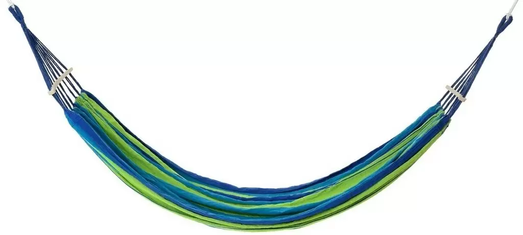 Hamac Funfit Premium Curved Style, verde/albastru