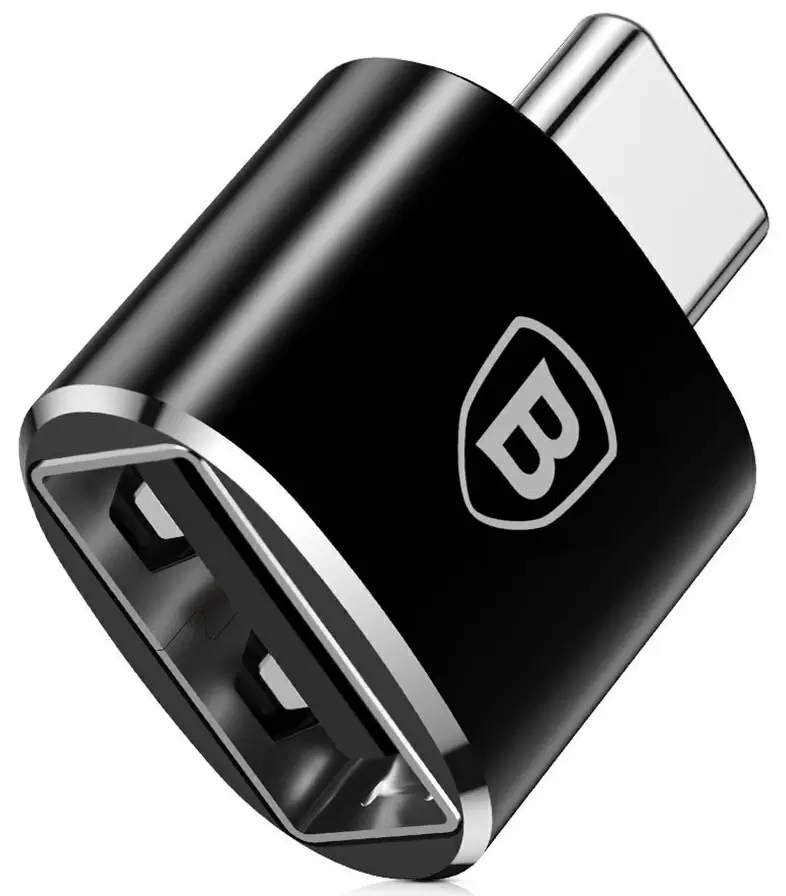 Переходник Baseus Mini USB to Type-C, черный