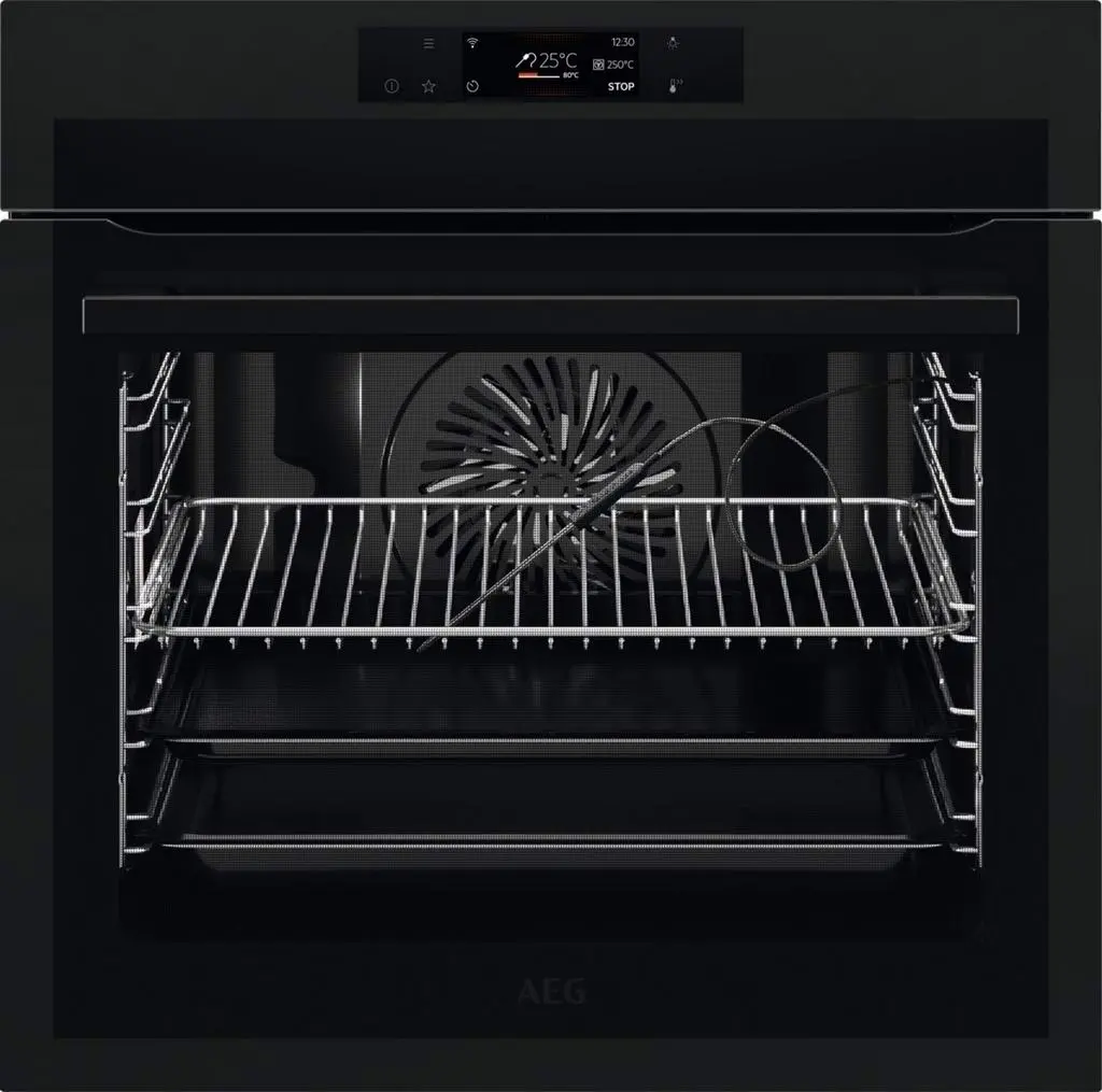 Электрический духовой шкаф AEG BPE748380T, черный