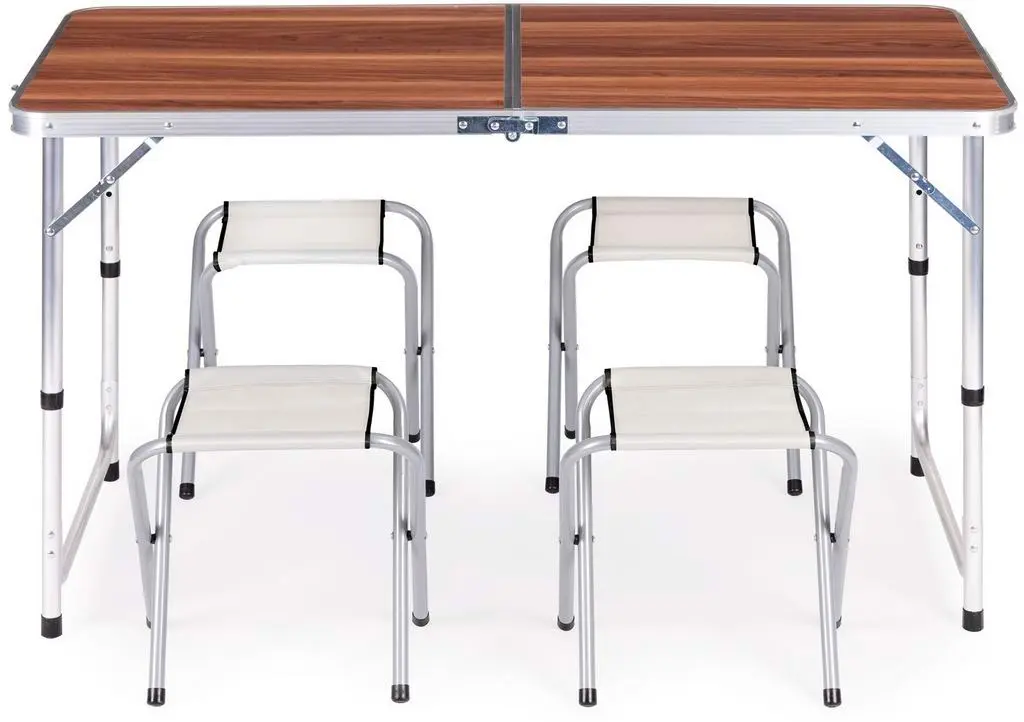 Set mobilă de grădină Modern Home GMGF-RM07, cafeniu/argintiu
