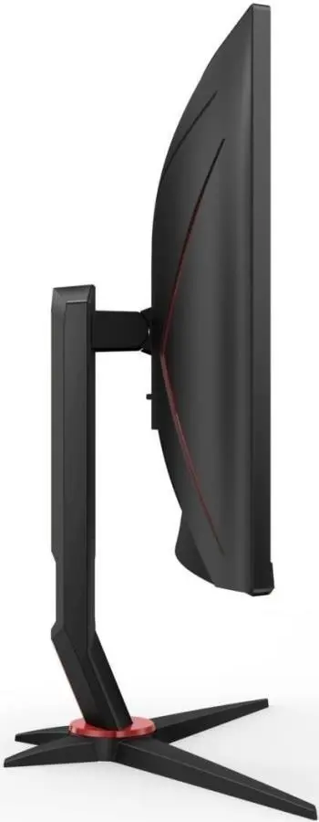 Монитор Aoc C24G2U/BK, черный/красный