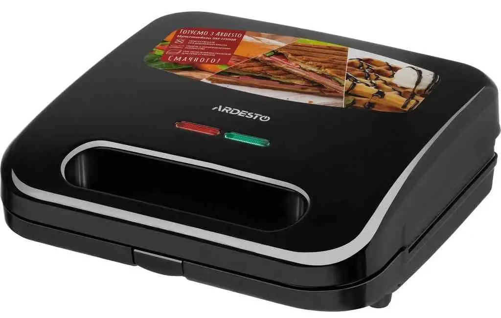 Aparat pentru preparat sandwich Ardesto SM-H300B, negru