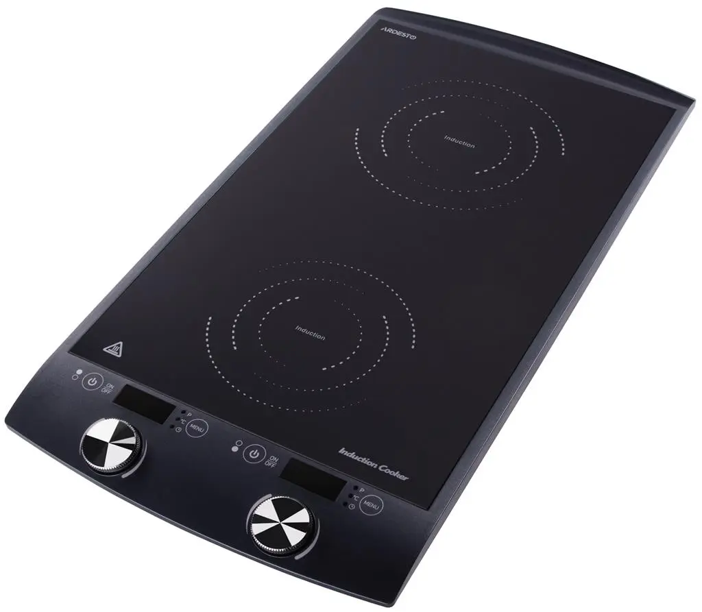 Настольная плита Ardesto ICS-B216, черный/серый на tehnoparc.md Настольная плита Ardesto ICS-B216, черный/серый