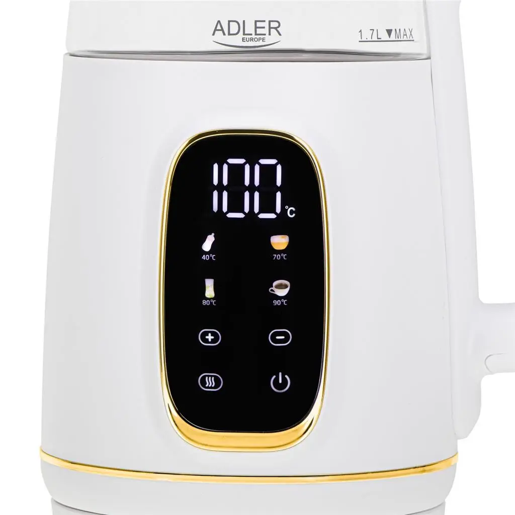 Fierbător de apă Adler AD-1305, alb