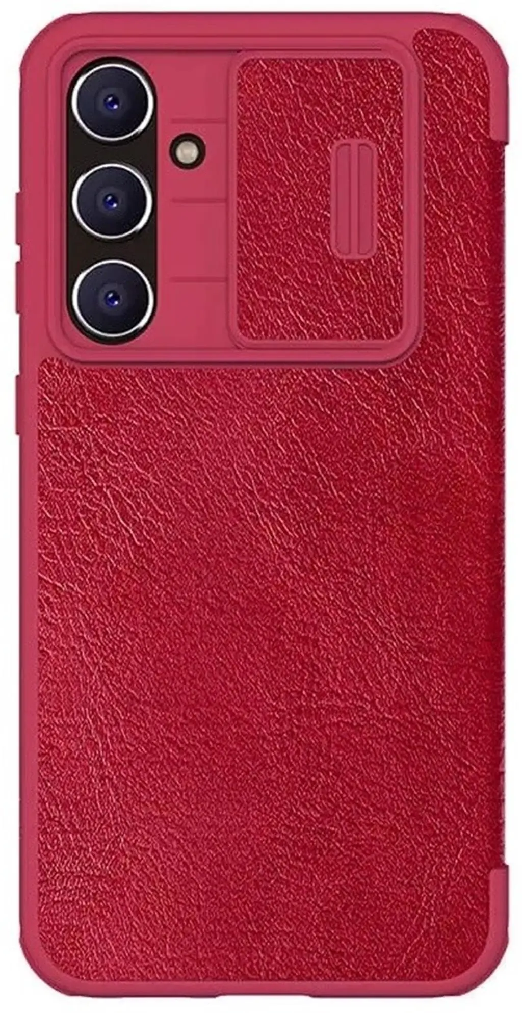Husă de protecție Nillkin Samsung Galaxy S23 FE Qin Pro LC, roșu pe tehnoparc.md Husă de protecție Nillkin Samsung Galaxy S23 FE Qin Pro LC, roșu