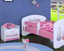 Noptieră Happy Babies Happy SZN02 Pastel Animals, alb/roz