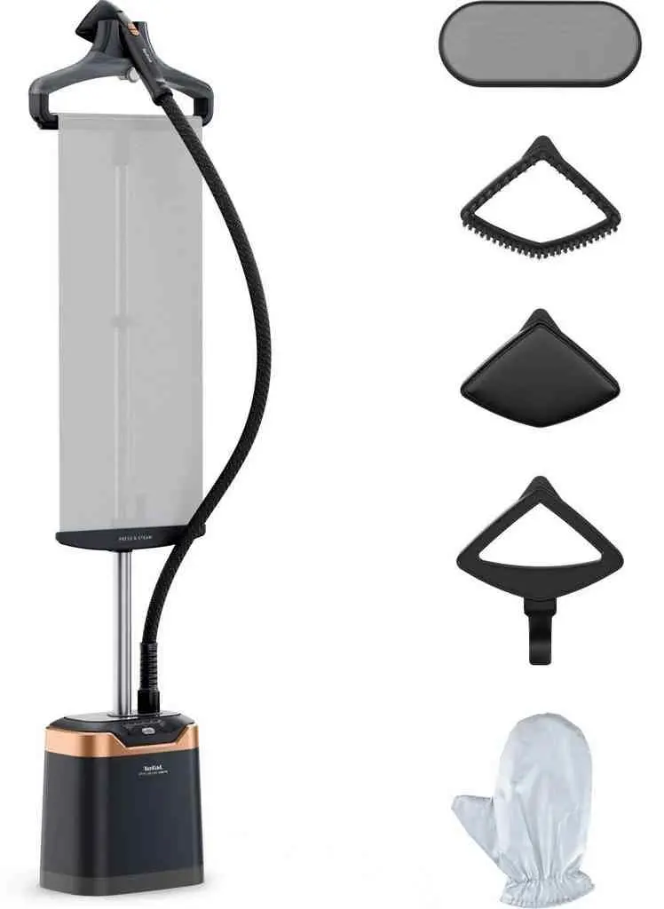 Aparat de călcat vertical cu aburi Tefal IT8480E1, negru pe tehnoparc.md Aparat de călcat vertical cu aburi Tefal IT8480E1, negru