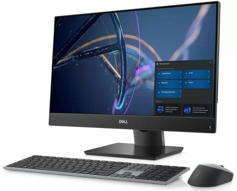 All-in-One Dell OptiPlex 5400 (23.8"/FHD Touch/Core i5-12500/8GB/256GB), negru