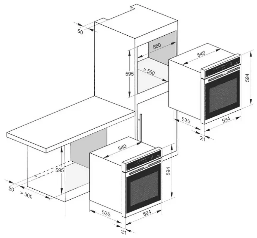 Cuptor electric Kaiser EG 6374 W, alb