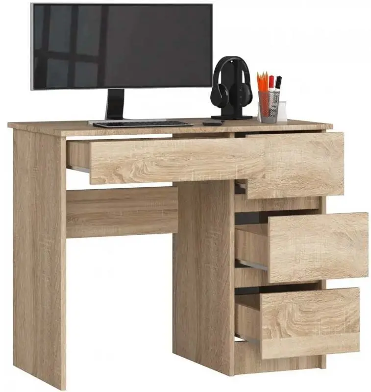 Masă de birou Akord A-7 90 Right, stejar sonoma