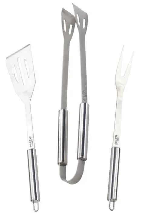 Set ustensile pentru barbeque Adler AD-6730, alb