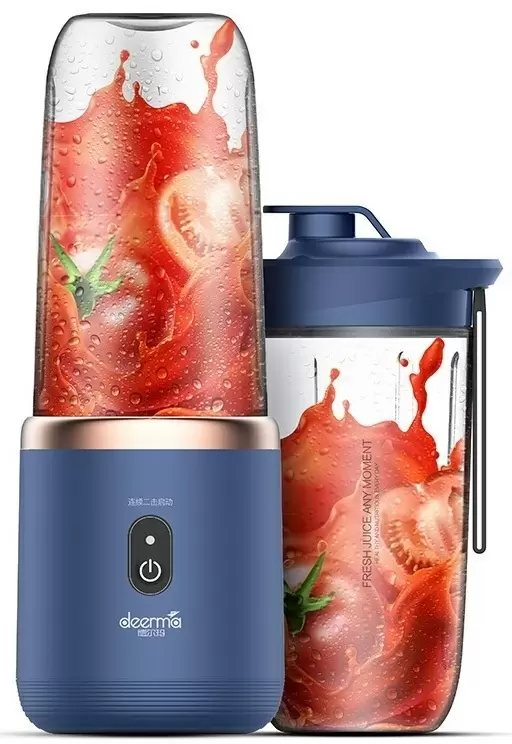 Блендер Xiaomi Deerma Mini Juice Blender, синий