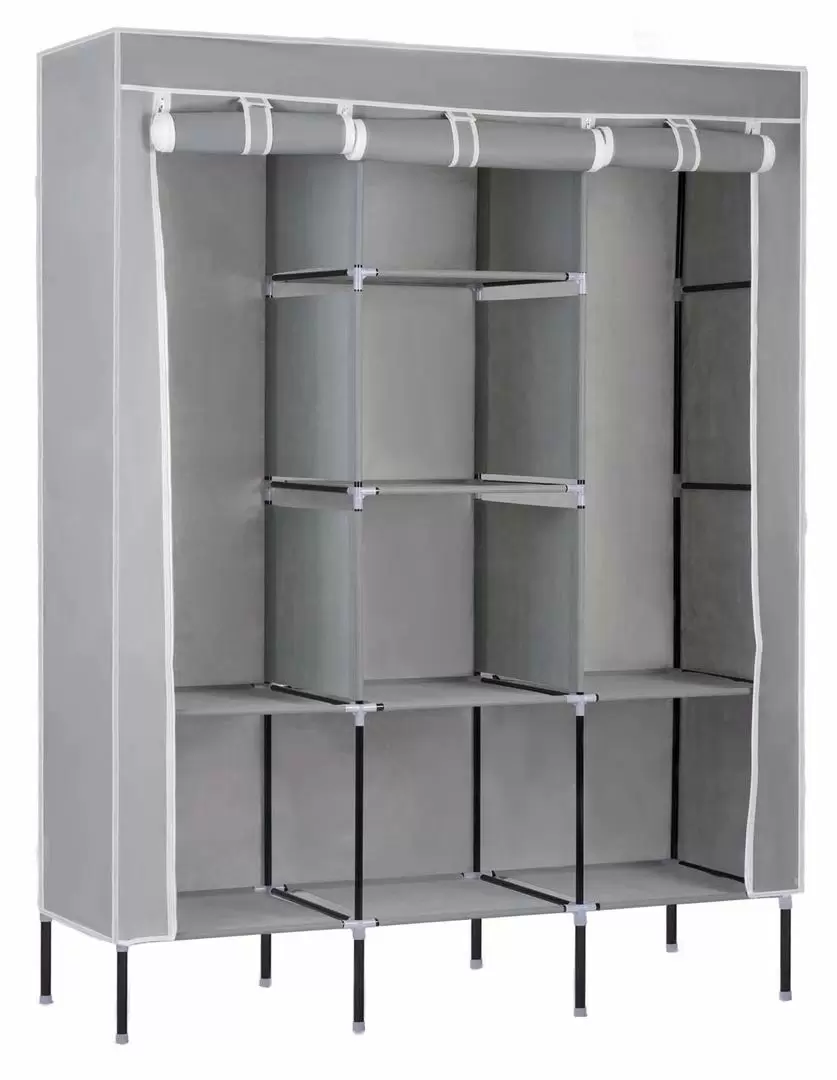 Тканевый шкаф для вещей Massido 680101, серый