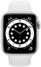 Smartwatch Apple Watch Series 6 40mm, carcasă din aluminiu argintiu, curea tip sport