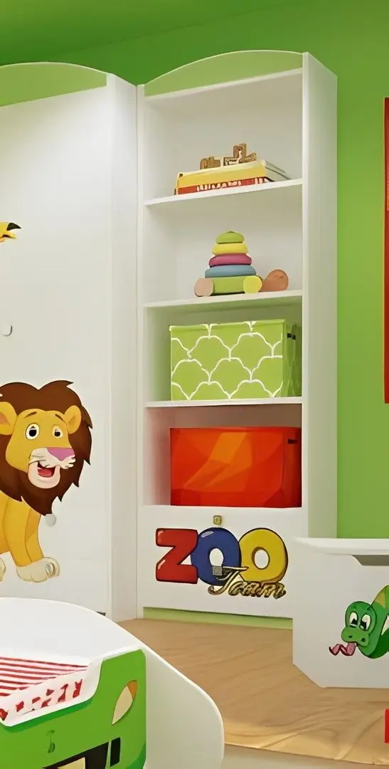 Детская Happy Babies Zoo 23, белый/зеленый на tehnoparc.md Детская Happy Babies Zoo 23, белый/зеленый