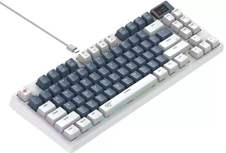 Tastatură Havit KB884L (US), alb