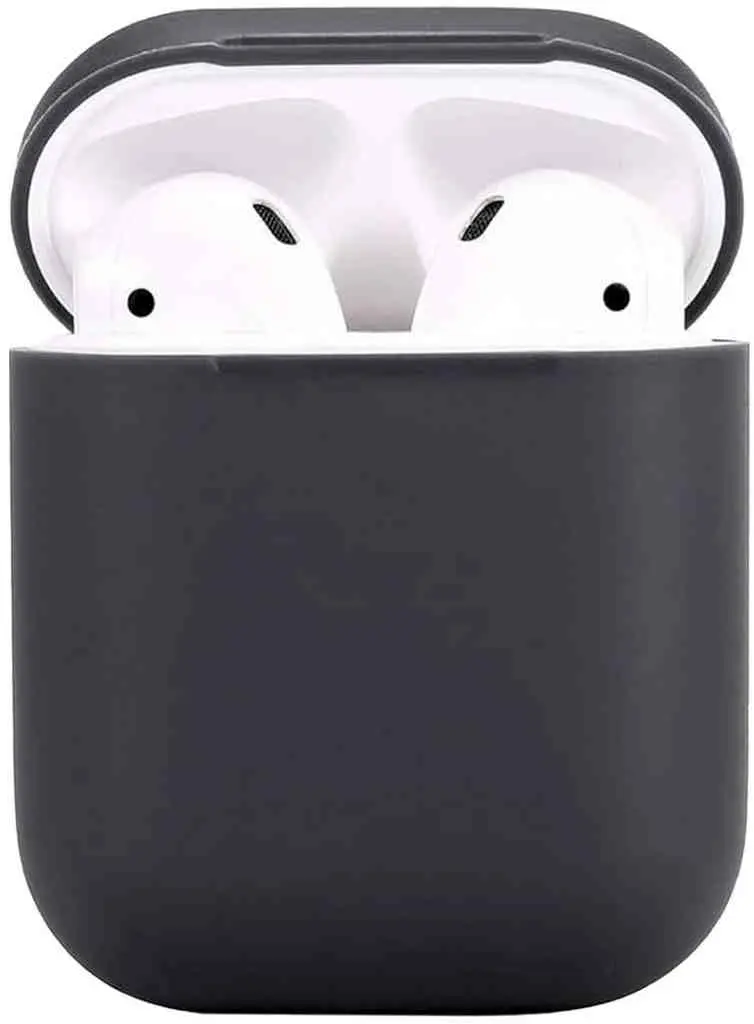 Чехол для наушников Helment Case Silicone AirPods 2 (AIRPOD2BK), черный на tehnoparc.md Чехол для наушников Helment Case Silicone AirPods 2 (AIRPOD2BK), черный