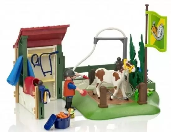 Set jucării Playmobil Horse Grooming Station