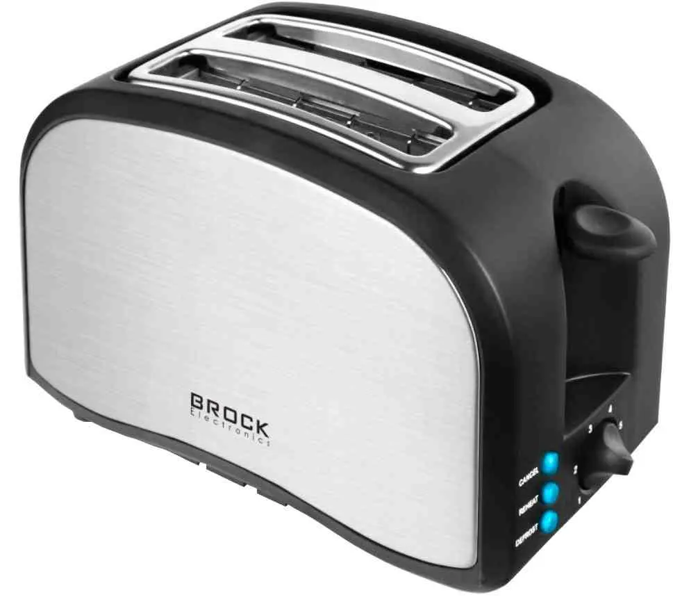 Тостер Brock BT 1003 SS, черный/нержавеющая сталь на tehnoparc.md Тостер Brock BT 1003 SS, черный/нержавеющая сталь