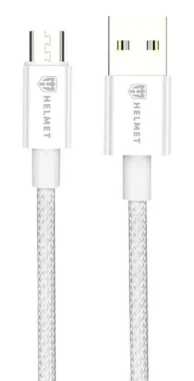 Cablu USB Helmet USB to Micro-USB 20W, alb