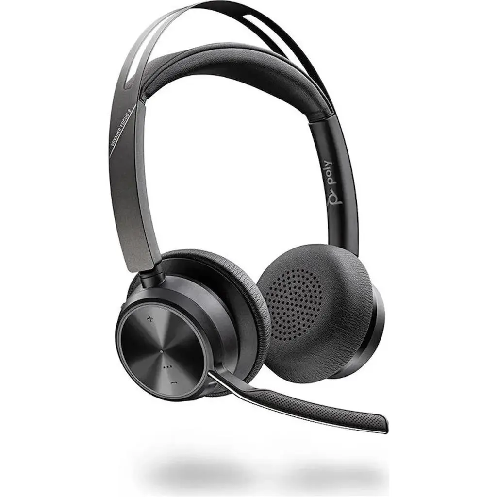 Наушники Poly Voyager Focus 2 USB-C-C Headset +USB-C/A Adapter, черный