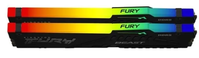 Memorie Kingston Fury Beast RGB 32GB (2x16GB) DDR5-5200MHz, CL40-40-40, 1.25V