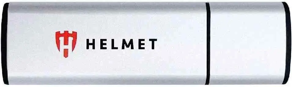 USB-флешка Helmet HMTUSB32ML256GBSL, серебристый на tehnoparc.md USB-флешка Helmet HMTUSB32ML256GBSL, серебристый