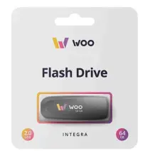 Flash USB WOO Integra 64GB, negru